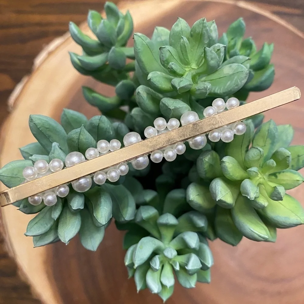 Faux Pearl Jumbo Hair Barrette